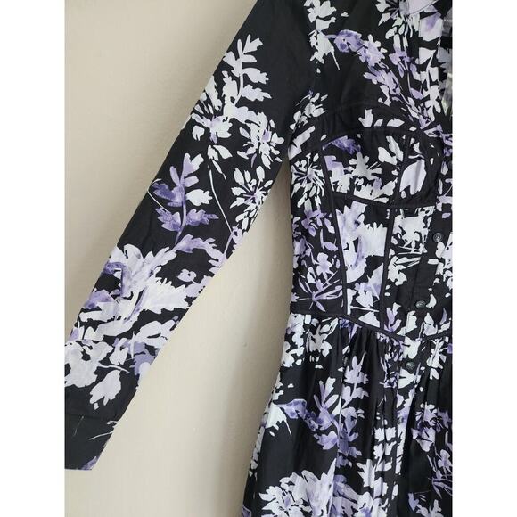 NWT Anthropologie Corset Shirt Mini Dress Size 4 Long Sleeve #G3413 - Picture 5 of 12